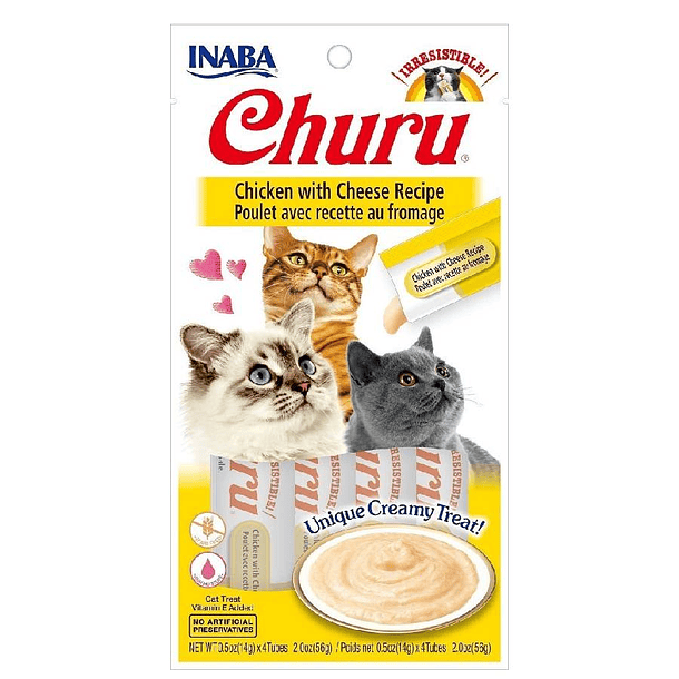 CHURU POLLO CON QUESO 4 TUBOS 