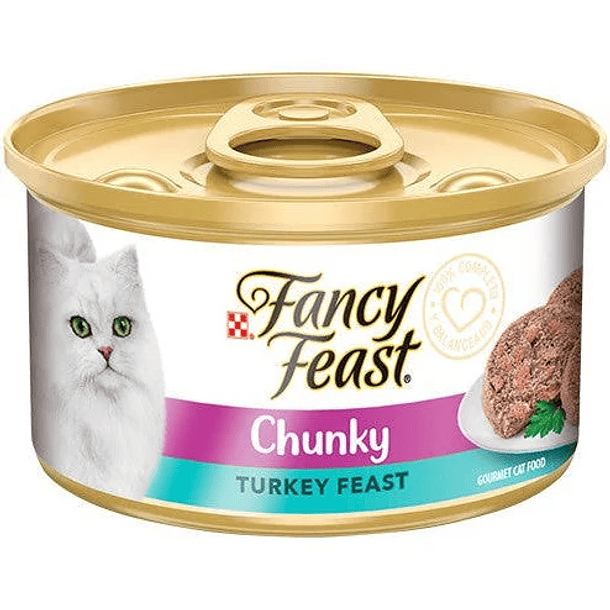 LATA FANCY FEAST PAVO 85 G 