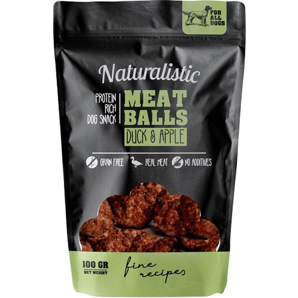 NATURALISTIC MEAT BALLS DUCK & APPLE 100 g 