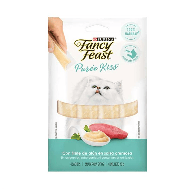FANCY FEAST PURÉE KISS FILETE DE ATUN EN SALSA 40 g 
