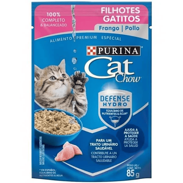 CAT CHOW SOBRE GATITO SABOR POLLO 85 g 