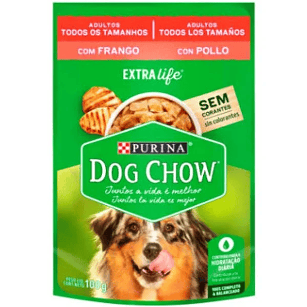 DOG CHOW SOBRE PERRO ADULTO SABOR POLLO 100 g 