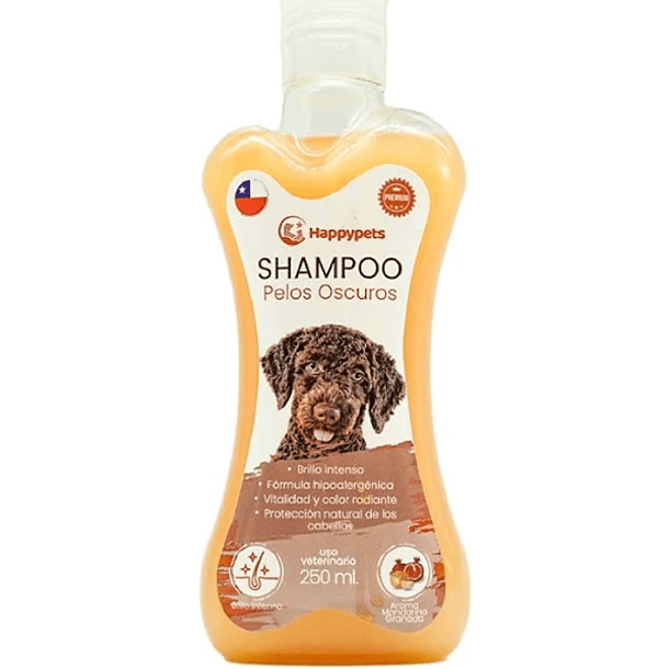 SHAMPOO HAPPY PETS PELOS OSCUROS 500 ml 