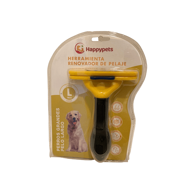 PEINE RENOVADOR DE PELAJE PERRO L 