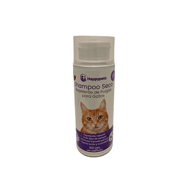 SHAMPOO EN SECO GATO REPELENTE PULGAS 100 G 