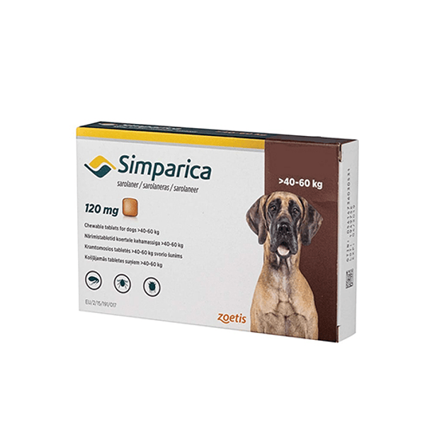 SIMPARICA 40 a 60 KG 1 COMPRIMIDO 