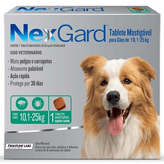 ANTIPARASITARIO NEXGARD 10,1 A 25 KG 1 COMPRIMIDO