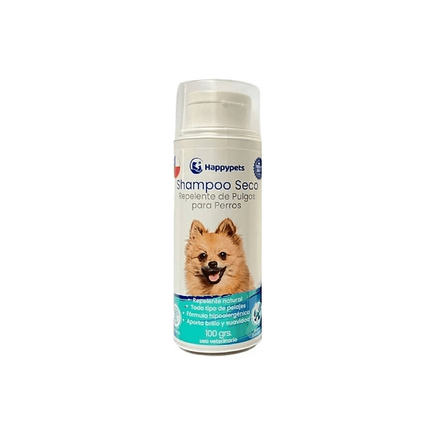 SHAMPOO EN SECO PERRO REPELENTE PULGAS 100 G 