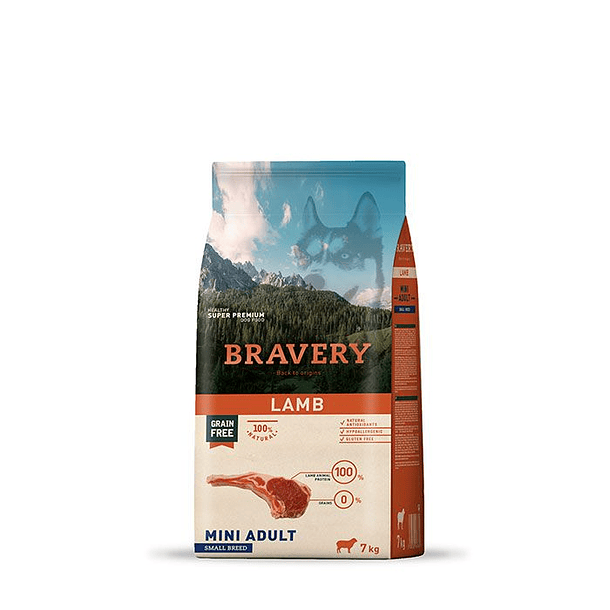 BRAVERY LAMB MINI ADULTO 2 KG 