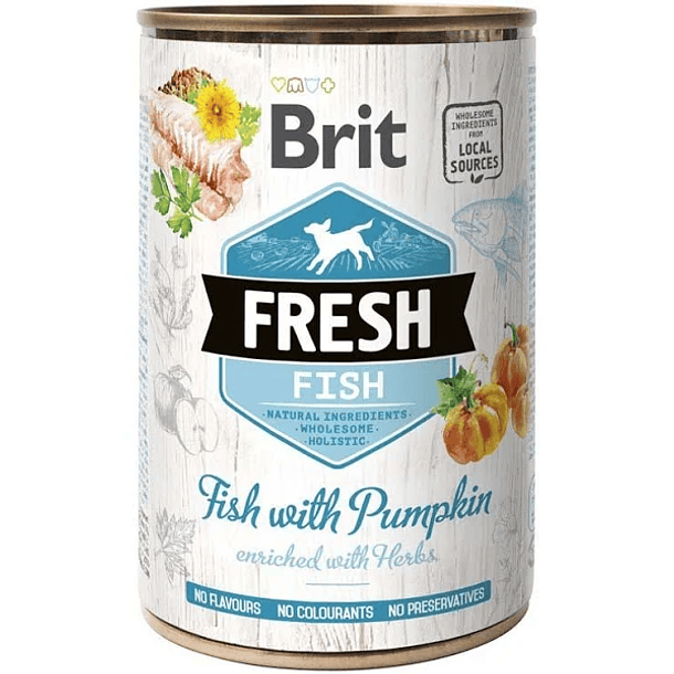 LATA BRIT FRESH FISH WITH PUMPKIN 400 GR 