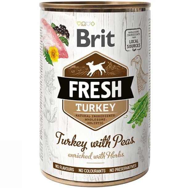LATA BRIT FRESH TURKEY WITH PEAS 400 GR 