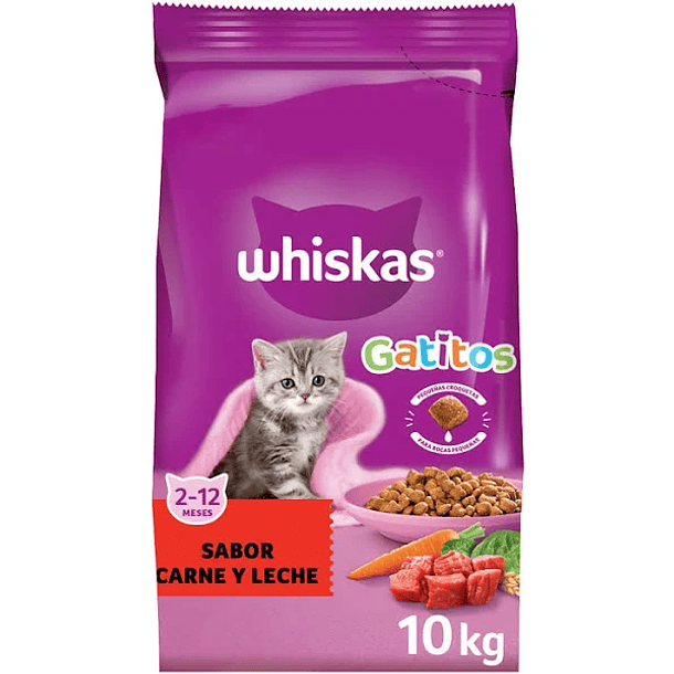 WHISKAS GATITO CARNE 10 KG 