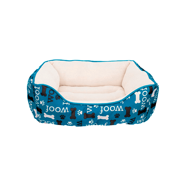 CAMA DREAMWELL RECTANGULAR WOOF AZUL 