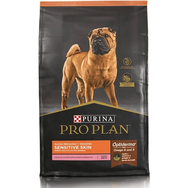 PRO PLAN SENSITIVE SKIN SALMON ADULTO RAZAS MEDIANAS 12 KG 