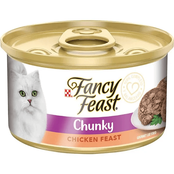 LATA FANCY FEAST POLLO 85 G 