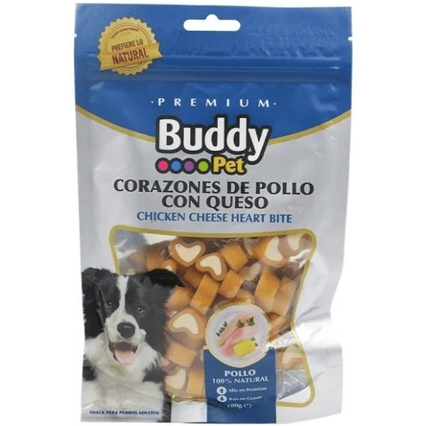 CORAZONES DE POLLO BUDDY PETS 100 GR 