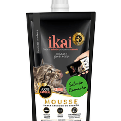 IKAI MOUSSE SALMON Y CAMARON PARA GATOS 60 GR