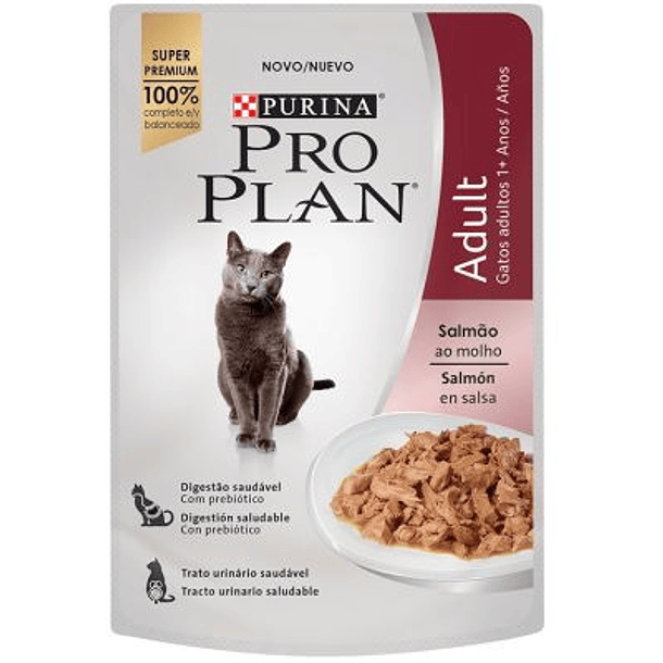 SOBRE PRO PLAN GATO ADULTO SALMON 85 g 