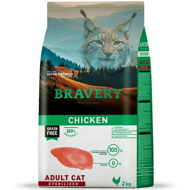 BRAVERY CHICKEN ADULT CAT STERILIZED 7 KG 