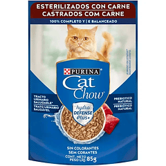 SOBRE CAT CHOW ESTERILIZADO CARNE 85 g