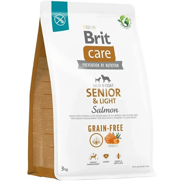 BRIT CARE SENIOR & LIGHT SALMON GRAIN FREE 3 KG 