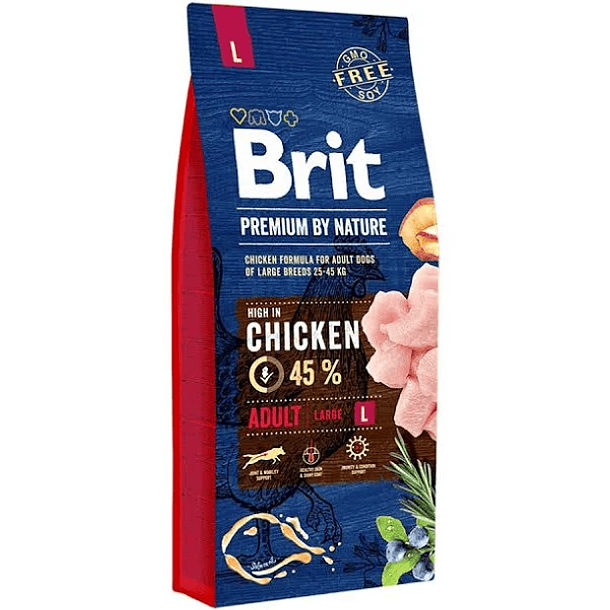 BRIT PREMIUM BY NATURE ADULT LARGE 15 KG  
