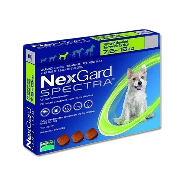 NEXGARD SPECTRA 7,6 A 15 KG 1 COMPRIMIDO 