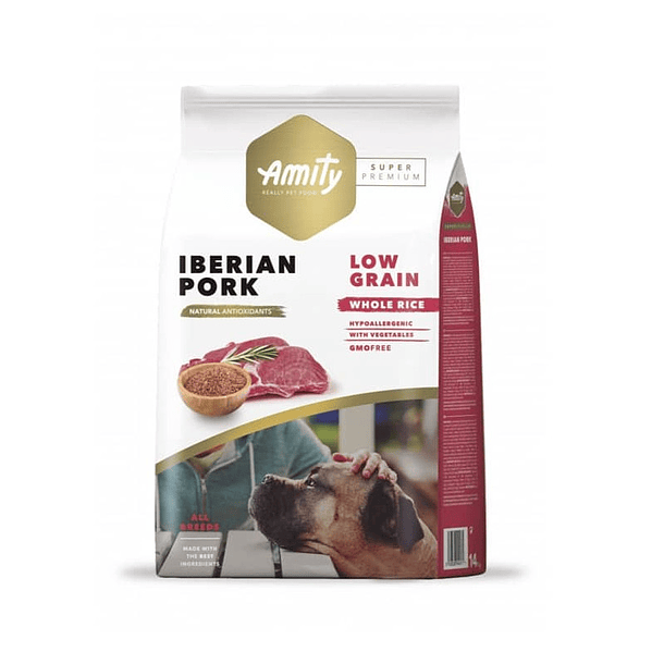 AMITY LOW GRAIN IBERIAN PORK ADULT DOG 14 KG 