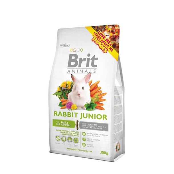 BRIT ANIMALS CONEJO JUNIOR 300 G 