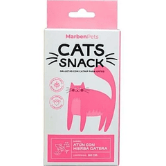 CATS SNACK ATÚN HIERVA GATERA 80 g