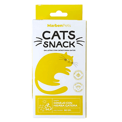 CATS SNACK CONEJO CON HIERVA GATERA 80 g