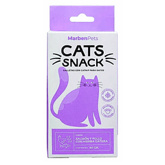 CATS SNACK SALMON POLLO HIERVA GATERA 80 g