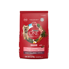 PURINA ONE ADULTOS MINIS Y PEQUEÑOS POLLO CORDERO 2 KG