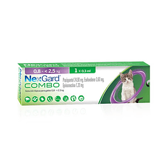 NEXGARD COMBO GATO 0.8 A 2.5 KG 0.3 ml
