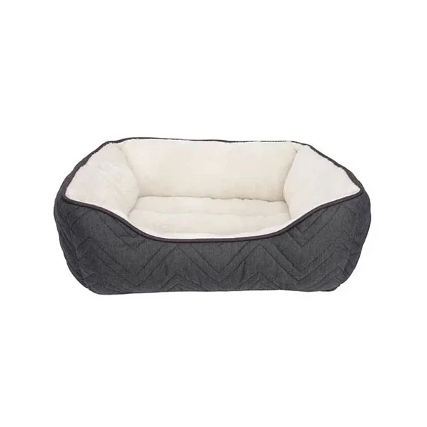 CAMA DOG IT DREAMWELL RECTANGULAR GRIS / BLANCO 