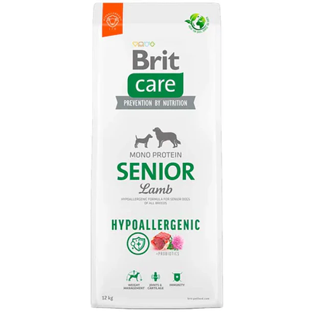 BRIT CARE HYPOALLERGENIC SENIOR LAMB 12 KG 