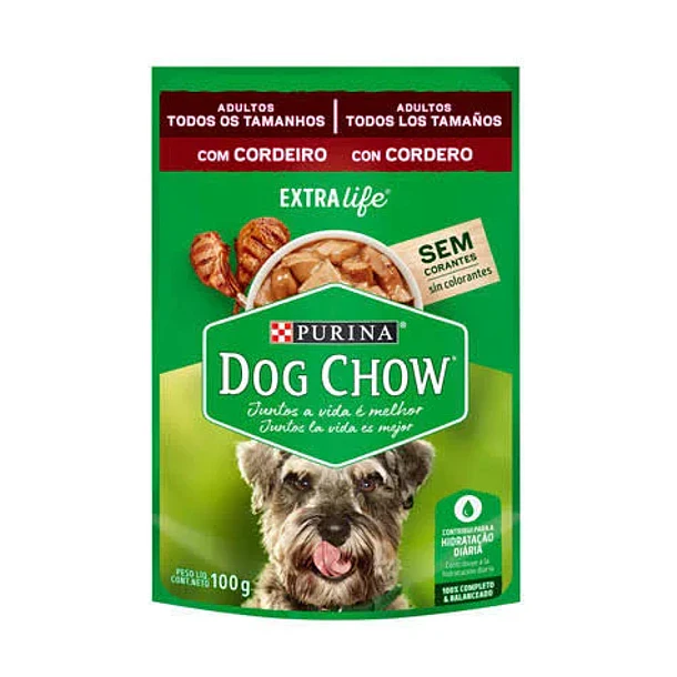 SOBRE DOG CHOW ADULTO CORDERO 100 g 