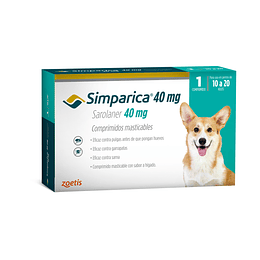 Simparica - 10 a 20 kg (1 comprimido 40 mg)