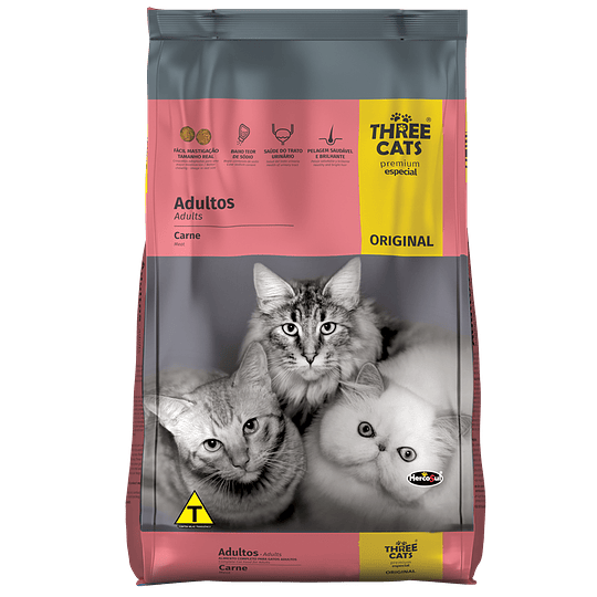 Three Cats Original Adulto Carne 10,1 kg