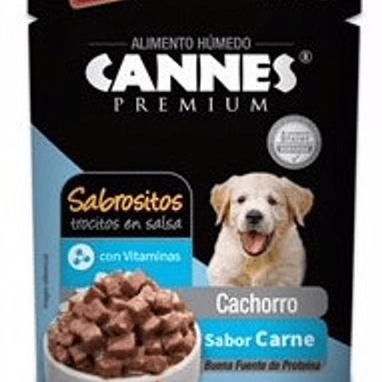 Cannes Sobrecito Cachorro (carne) 85 g