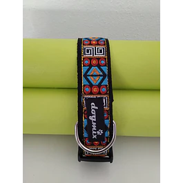 Coleira Indian Style 4 cm 