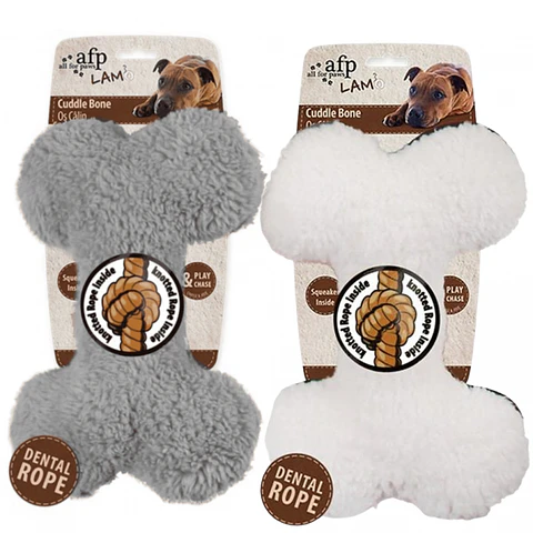 Osso peluche com corda dental