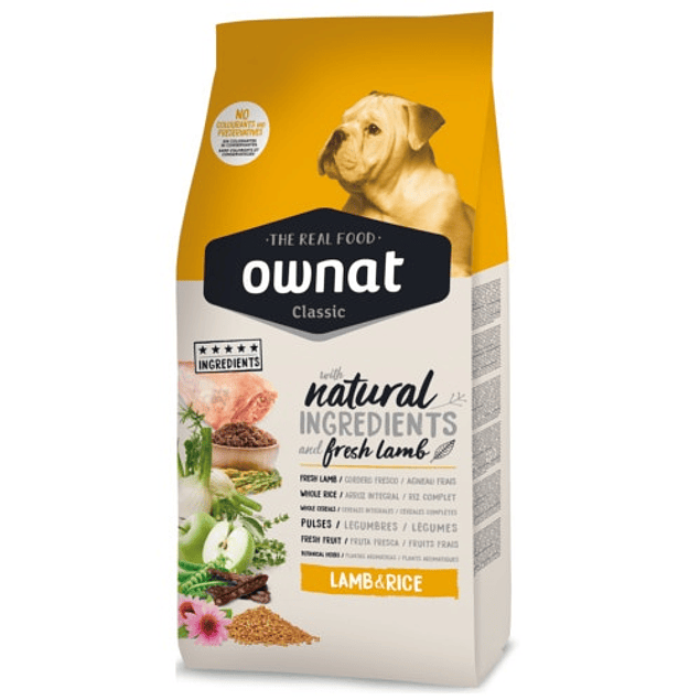 Ownat Classic Lamb & Rice 20 KG