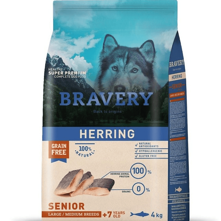 BRAVERY HERRING SENIOR LARGE/MEDIUM BREEDS 4 K 1