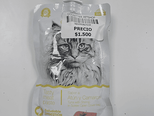 PASTA LIQUIDA SABOR ATÚN Y CAMARONES 90 GR