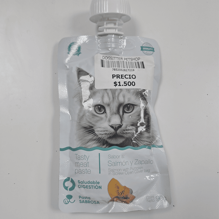 PASTA LIQUIDA SABOR SALMON Y ZAPALLO 90 GR 1