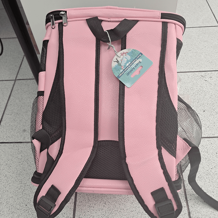 MOCHILA TRANSPORTE ROSADA  1