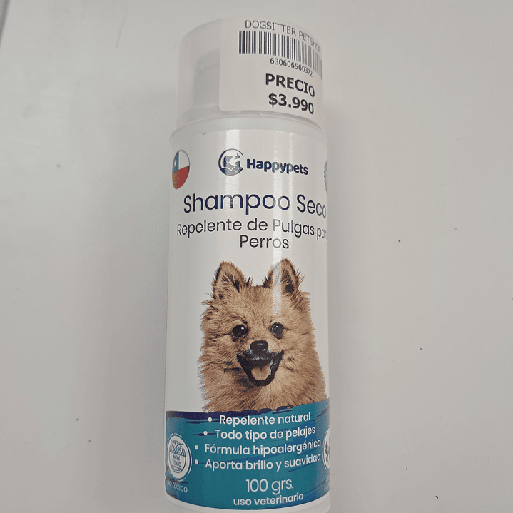 SHAMPOO SECO REPELENTE DE PULGAS PAPERRO100 GR 1