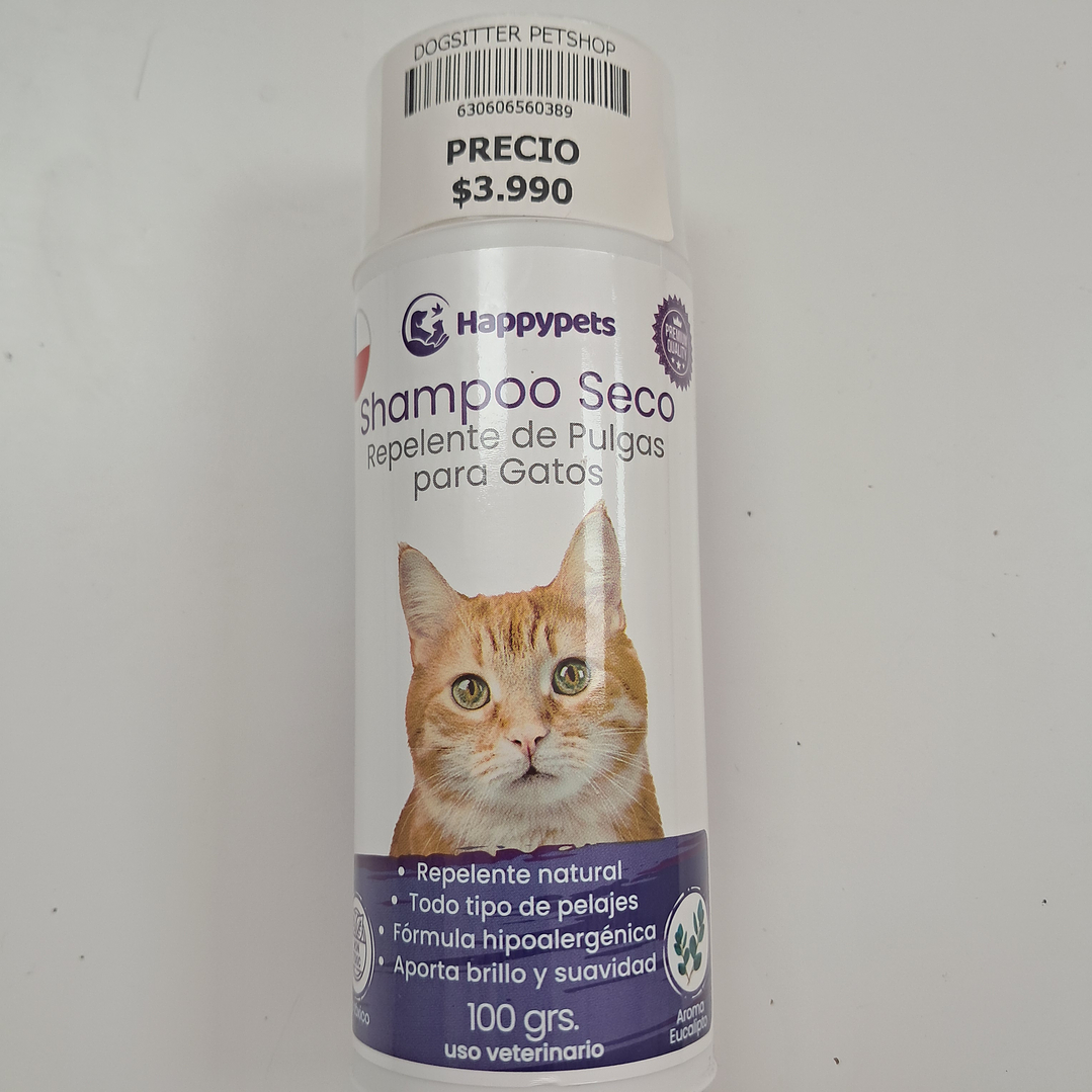 SHAMPOO SECO REPELENTE DE PULGAS PARA GATO 100 GR 1