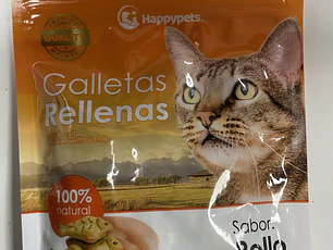 GALLETAS RELLENAS SABOR POLLO CATNIP 60 GR